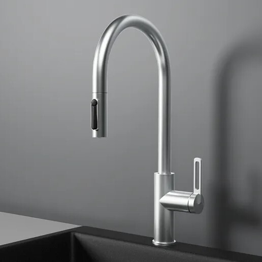 Фото товара: GRANULA 8168 смеситель, нержавеющая сталь