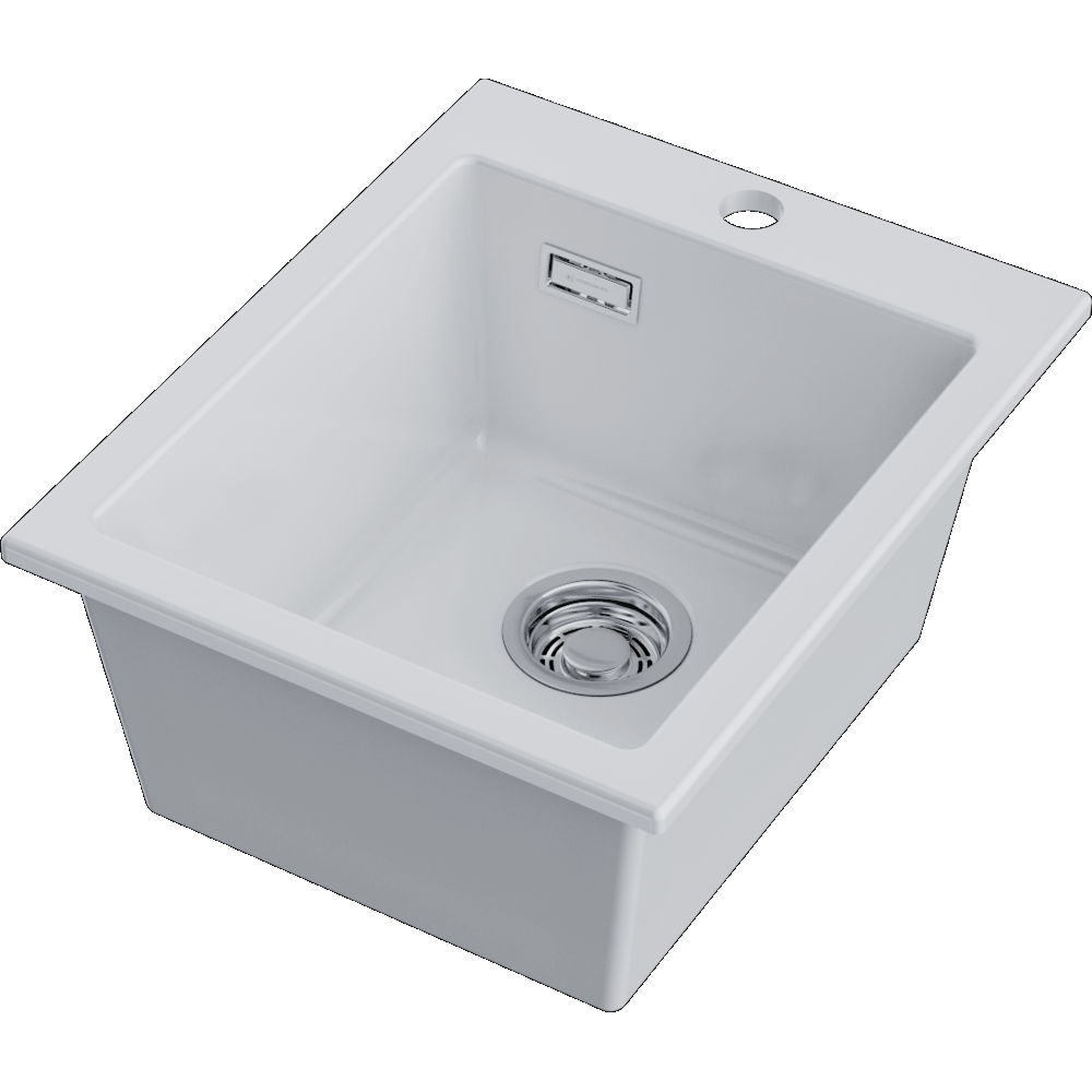 Детальное фото товара: Omoikiri Omishima 41-WH Glossy, мойка, керамика, белый глянцевый