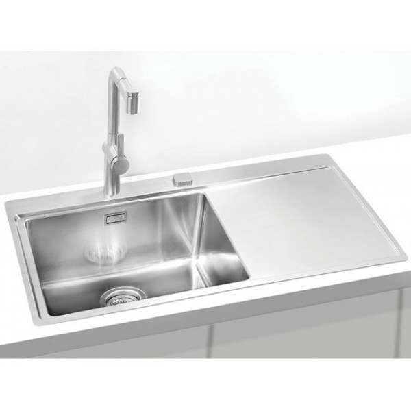 Детальное фото товара: ALVEUS PURE 50L new KMB-90, мойка, нержавеющая сталь, левая (в комплекте с сифоном 1148858)