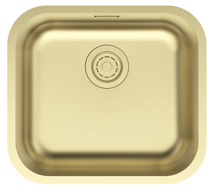 Фото товара: Paulmark VELLO 48 UNI, мойка, нержавеющая сталь, светлое золото