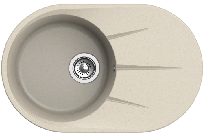 Фото товара: Ewigstein Rund R- 50F, мойка, гранит, темно-бежевый