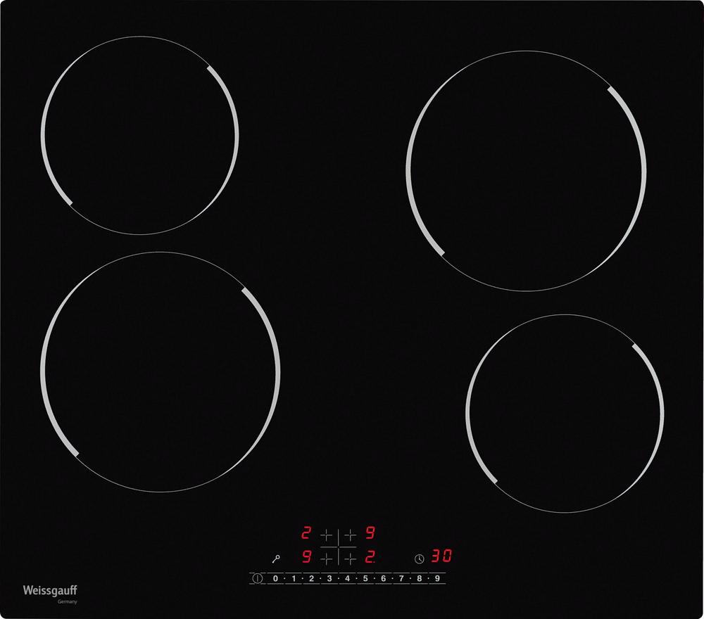 Фото товара: Weissgauff HV 640 BS стеклокерамическая поверхность