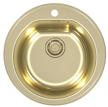 ALVEUS FORM MONARCH 30 GOLD, мойка, нерж.сталь (в компл. с выпуском без сифона) Фото товара: ALVEUS FORM MONARCH 30 GOLD, мойка, нерж.сталь (в компл. с выпуском без сифона)