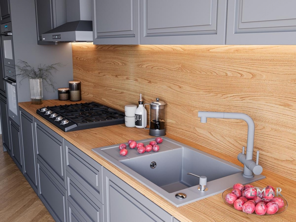 Детальное фото товара: Emar EMQ-1780.Q, мойка, гранит, алмаз