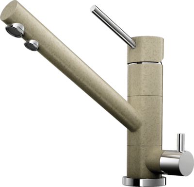 Фото товара: Omoikiri Tonami-CA, смеситель, гранит, карамель