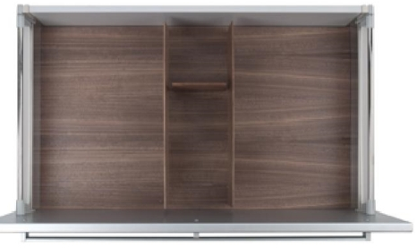 Детальное фото товара: Tecnoinox вставка для столовых приборов Fineline 90, B50 Legrabox для высокого ящика, темный орех