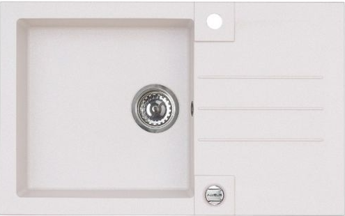 ALVEUS ROCK 130 GRANITAL ARCTIC-G11, мойка, гранит, белый (с сифоном 1105296) Фото товара: ALVEUS ROCK 130 GRANITAL ARCTIC-G11, мойка, гранит, белый (с сифоном 1105296)