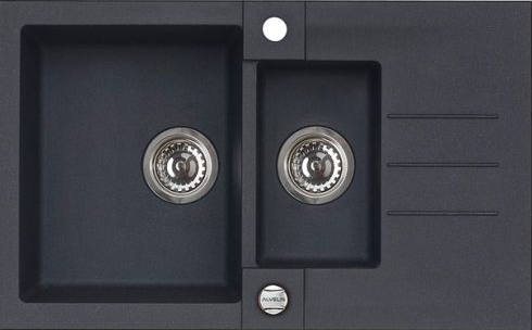 ALVEUS ROCK 70 GRANITAL CARBON-G91, мойка, гранит, черный (с сифоном 1105299) Фото товара: ALVEUS ROCK 70 GRANITAL CARBON-G91, мойка, гранит, черный (с сифоном 1105299)