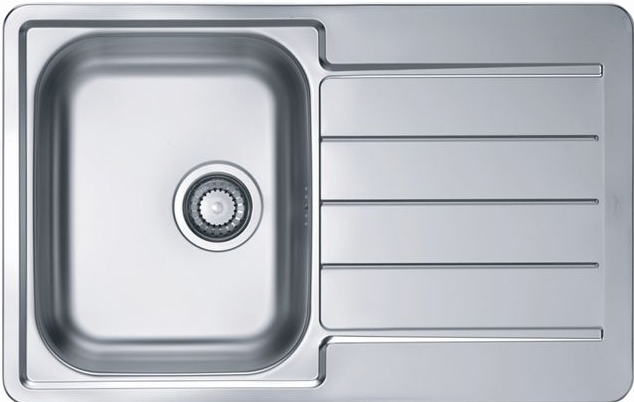 Фото товара: ALVEUS LINE 80 Leinen, мойка, нержавеющая сталь, микродекор (в комплекте с сифоном 1130551)