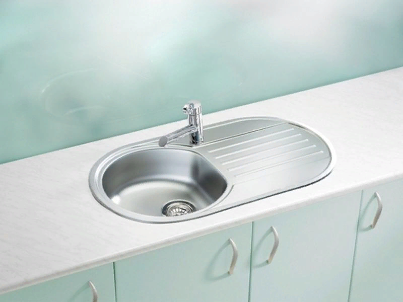 Детальное фото товара: ALVEUS FORM 40 LEI-90, мойка, нержавеющая сталь лён (в комплекте с сифоном 1130550)