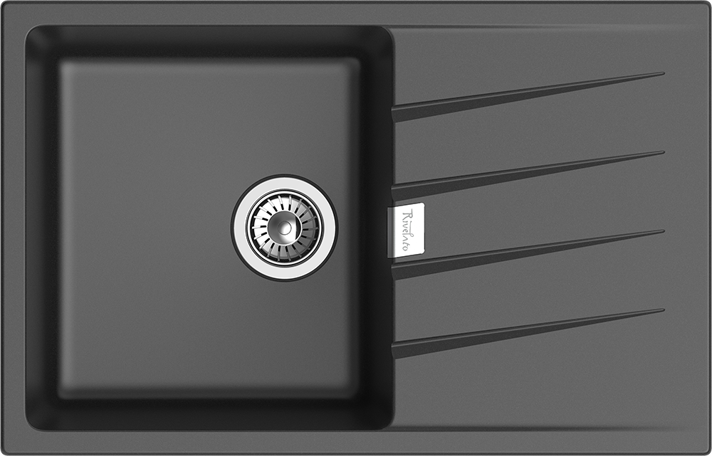 Фото товара: Rivelato RAUM RM-78 antracite, мойка, гранит, антрацит