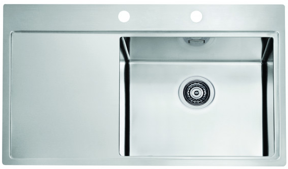 Фото товара: ALVEUS PURE 50R new KMB-90, мойка, нержавеющая сталь, правая (в комплекте с сифоном 1148858)