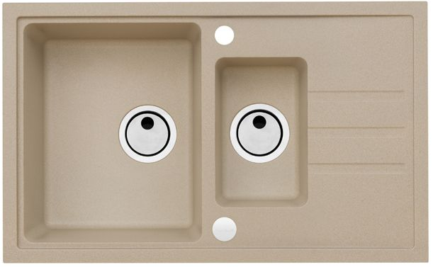 Фото товара: ALVEUS INTERMEZZO 70 GRANITAL BEIGE-G55, мойка, гранит, бежевый (в ком.с сифоном 1117293)