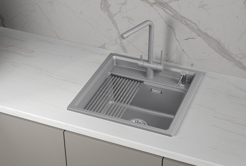 Детальное фото товара: GRANULA 5002i мойка, гранит, алюминиум