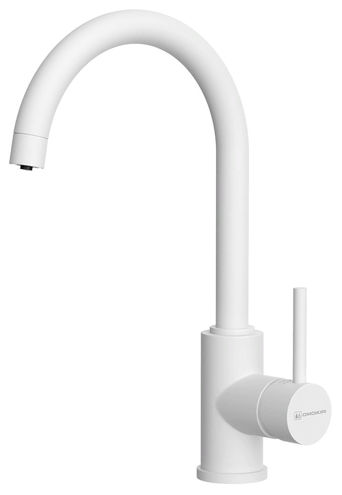 Фото товара: Omoikiri Shinagawa 2 Plus-WH, смеситель, гранит, белый
