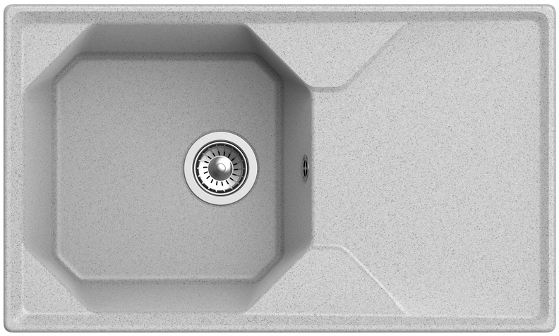 GranFest UNIQUE GF-U-840L, мойка, мрамор, серый Фото товара: GranFest UNIQUE GF-U-840L, мойка, мрамор, серый