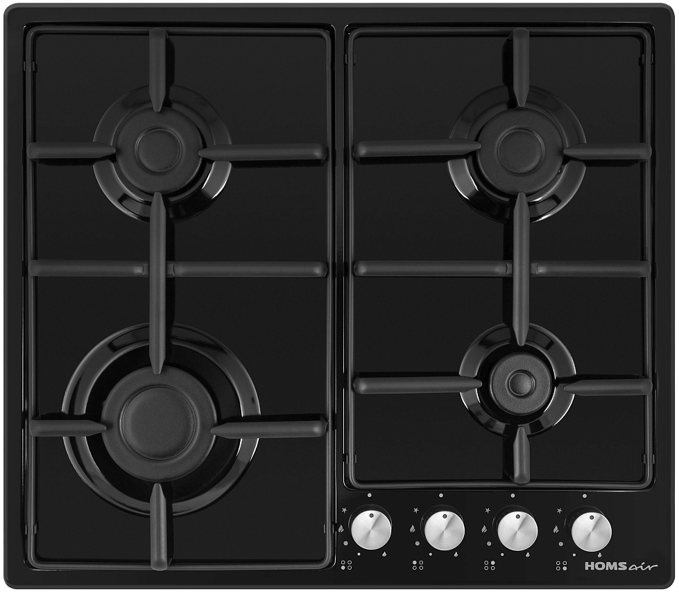 Фото товара: HOMSair HGE643GBK газовая поверхность