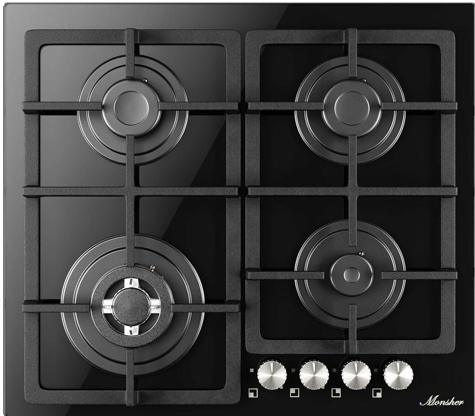 Фото товара: Monsher MGG 61 Noir газовая поверхность