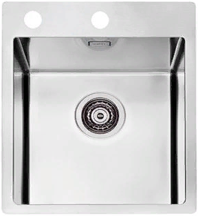 Фото товара: ALVEUS PURE 10 KMB-90, мойка, нержавеющая сталь (в комплекте с сифоном 1127252)