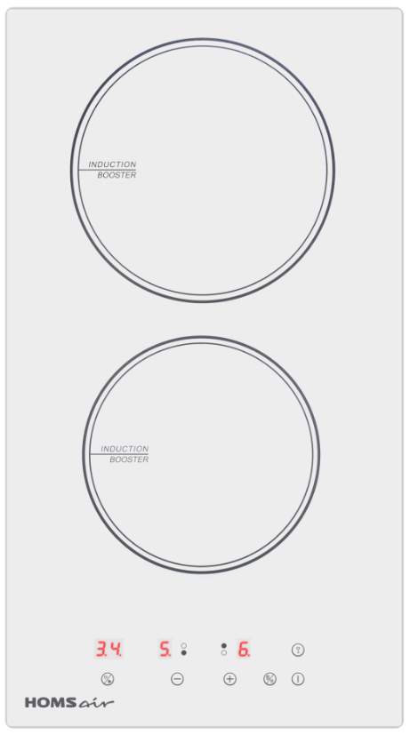 Фото товара: HOMSair HIC32AWH индукционная поверхность