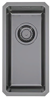 Фото товара: ALVEUS KOMBINO 10 MONARCH ANTRACITE SAT, мойка, нерж. сталь, антрацит (в комп. с выпуск. без сифона)