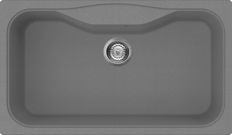 Фото товара: Omoikiri Maru 86-GR, мойка, гранит, leningrad grey