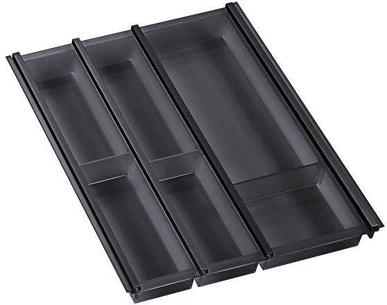 Детальное фото товара: Ninka Cuisio Aqua 450, Legrabox Blum, лоток для столовых приборов, черный