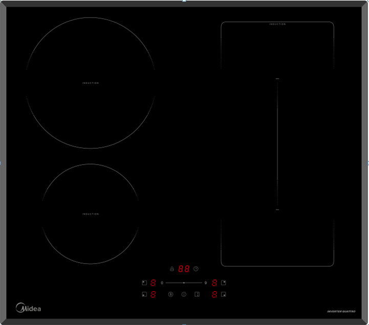 Детальное фото товара: Midea MIH65787F индукционная поверхность