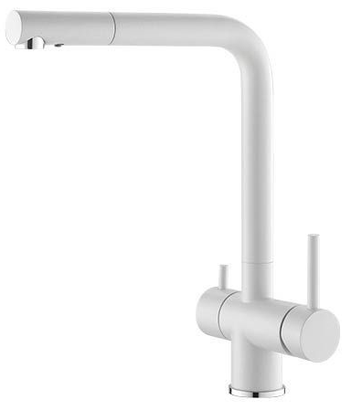 Фото товара: ALVEUS AQUILA G11 ARCTIC, смеситель, гранит, белый