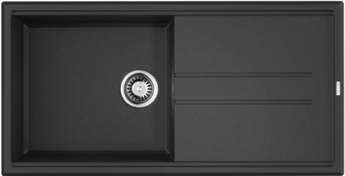 Фото товара: Omoikiri Tedori 100-BL, мойка, гранит, черный