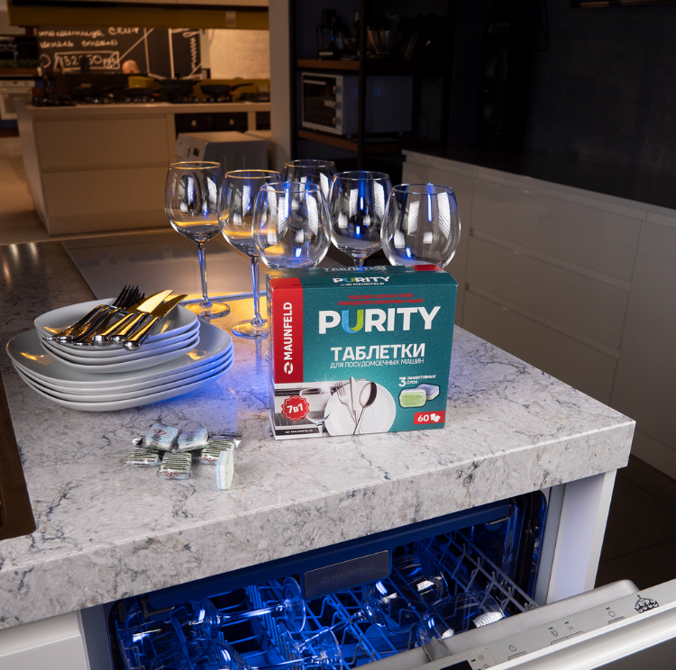 Детальное фото товара: Maunfeld таблетки для посудомоечных машин MDT60ST