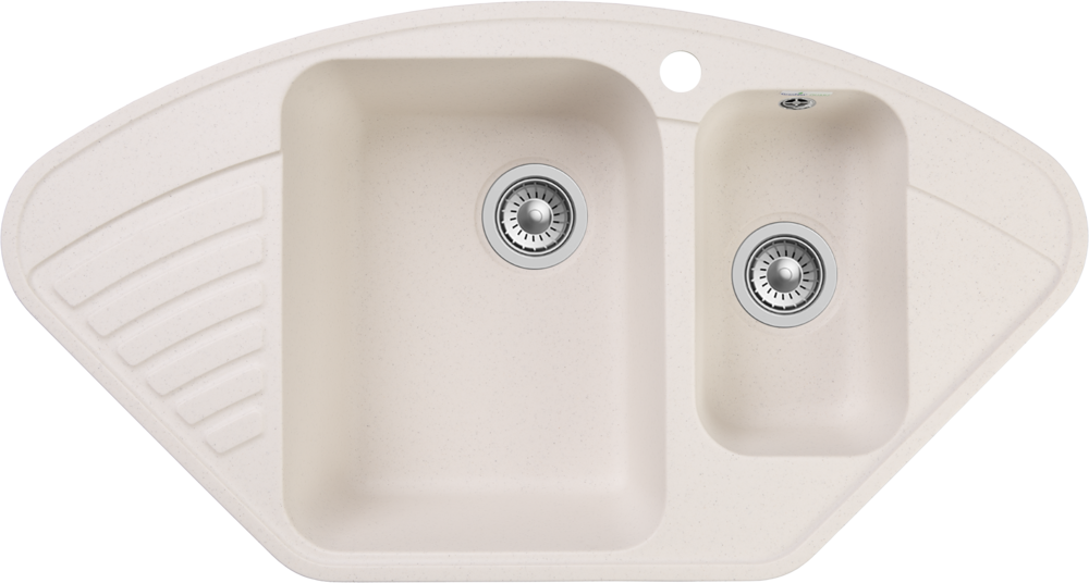 GranFest QUARZ GF-Z14, мойка, гранит, белый Фото товара: GranFest QUARZ GF-Z14, мойка, гранит, белый