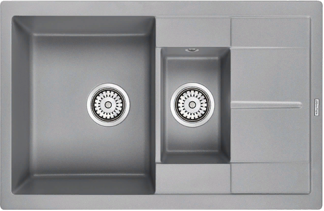 Детальное фото товара: Paulmark FLUGEN 60/1,5, мойка, гранит, серый металлик