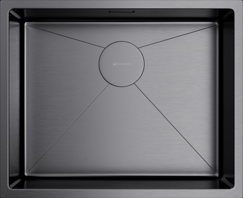 Фото товара: Omoikiri Taki 54-U/IF-GM, мойка, нержавеющая сталь/вороненая сталь