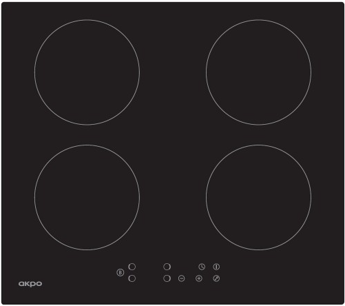 Фото товара: AKPO PIA 6094014СС BL индукционная поверхность