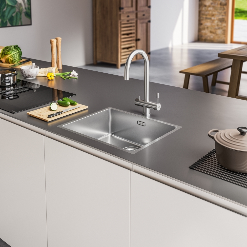 Детальное фото товара: Franke EOS Clear Water, смеситель, нержавеющая сталь