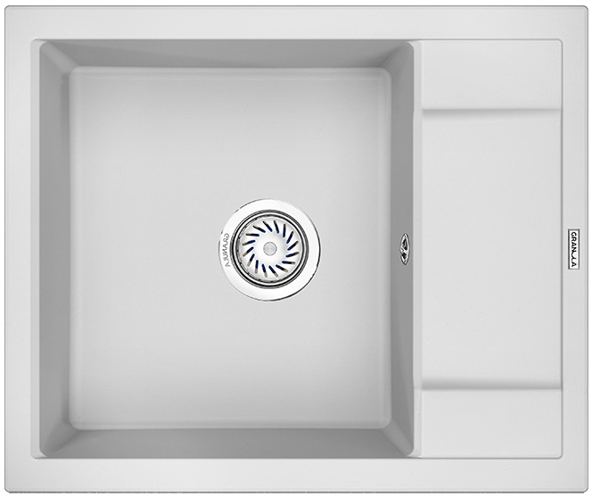 Фото товара: GRANULA 6002 мойка, гранит, арктик (белый)