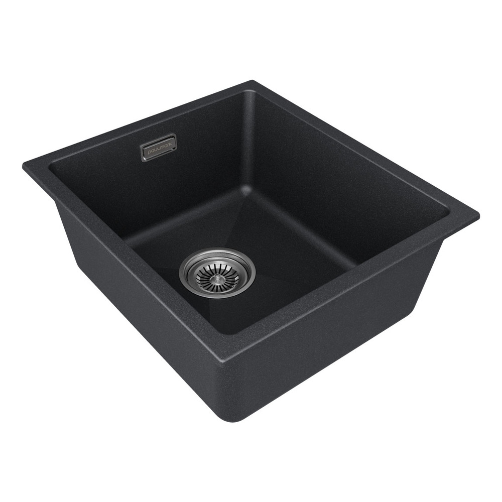 Детальное фото товара: Paulmark LUMI 41UNI, мойка, гранит, черный