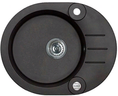 Фото товара: ALVEUS ROLL 40 GRANITAL CARBON-G91, мойка, гранит, черный (в комплекте с сифоном 1105246)