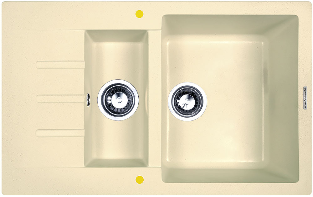 Фото товара: Zigmund & Shtain RECHTECK 775.2, мойка, молодое шампанское  