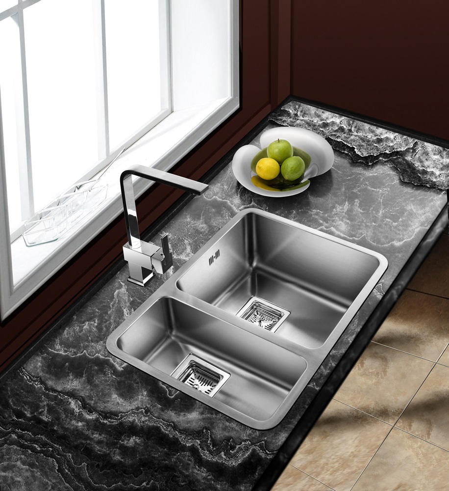 Детальное фото товара: Oulin OL-0369R, мойка, нержавеющая сталь сатин