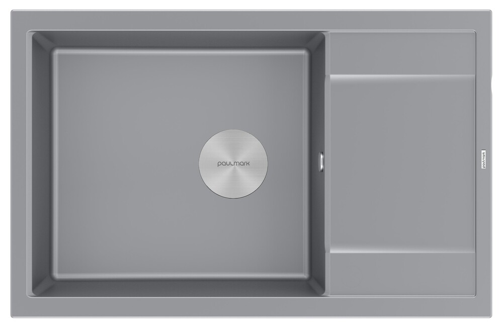 Фото товара: Paulmark FLUGEN 60, мойка, гранит, серый металлик