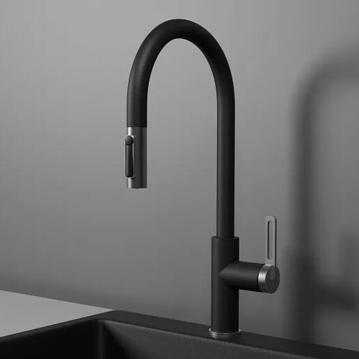 Фото товара: GRANULA 8168 смеситель, гранит, турмалин