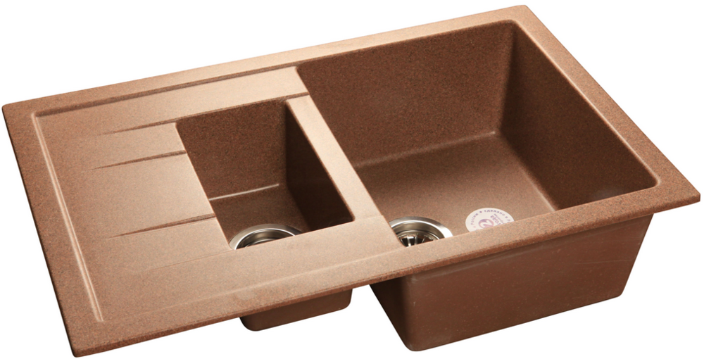Фото товара: GranFest QUADRO GF-Q-775 KL, мойка, мрамор, терракот