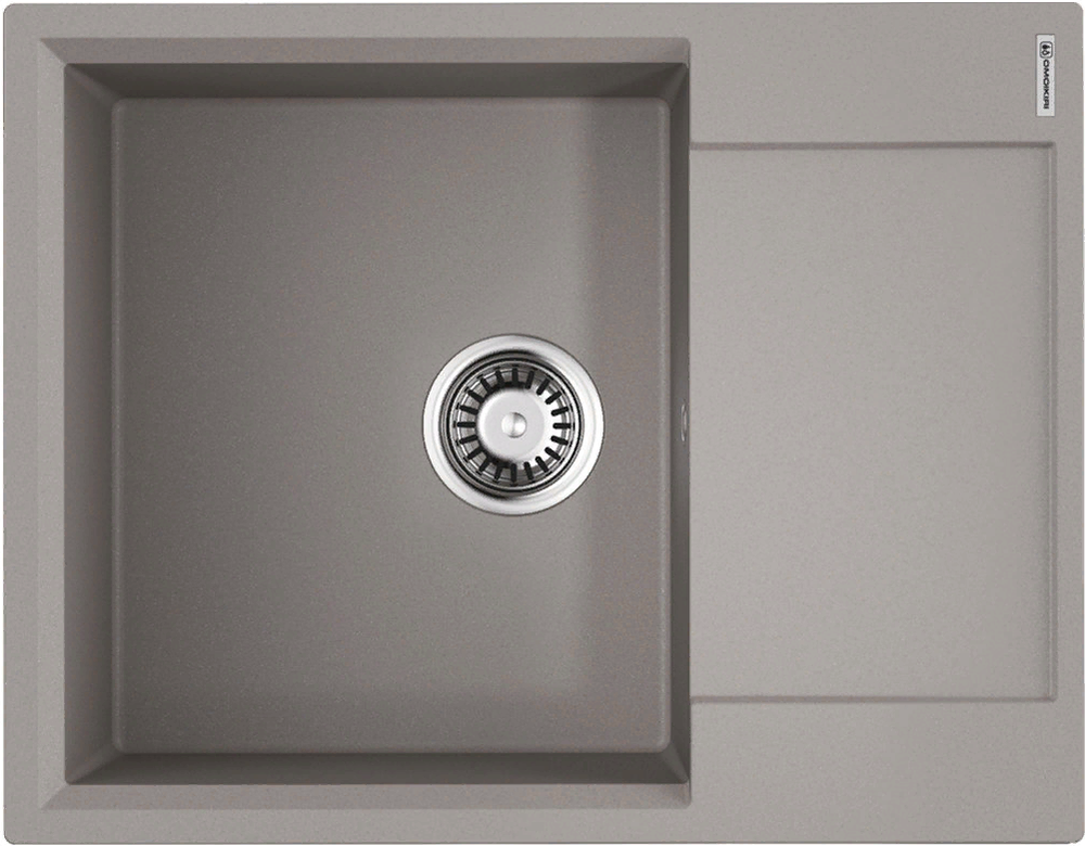 Фото товара: Omoikiri Daisen 65T-GR, мойка, гранит, leningrad grey