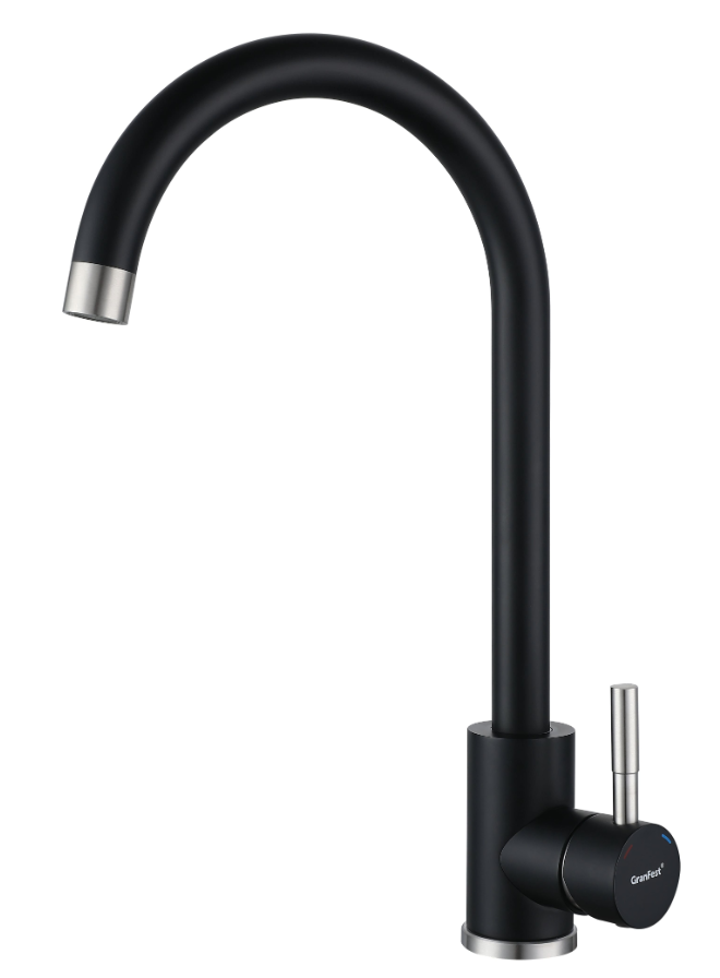 GranFest GF-Z-5410, смеситель, гранит, черный Фото товара: GranFest GF-Z-5410, смеситель, гранит, черный