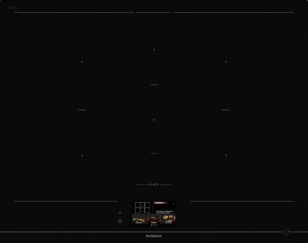 Фото товара: De Dietrich DPI5650AB индукционная поверхность