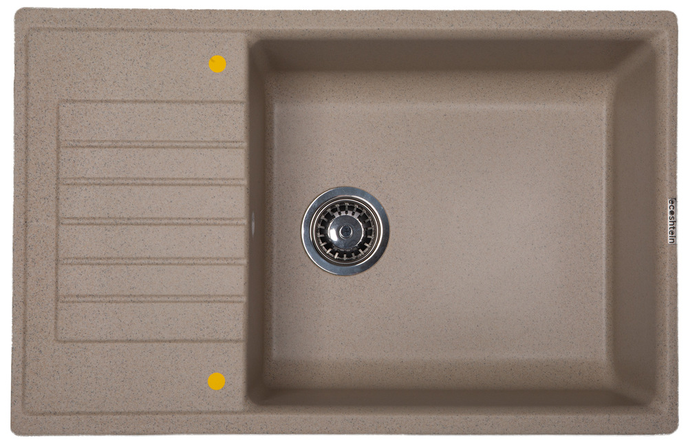Фото товара: Ecoshtein RECHTECK 780.500, мойка, гранит, песочный