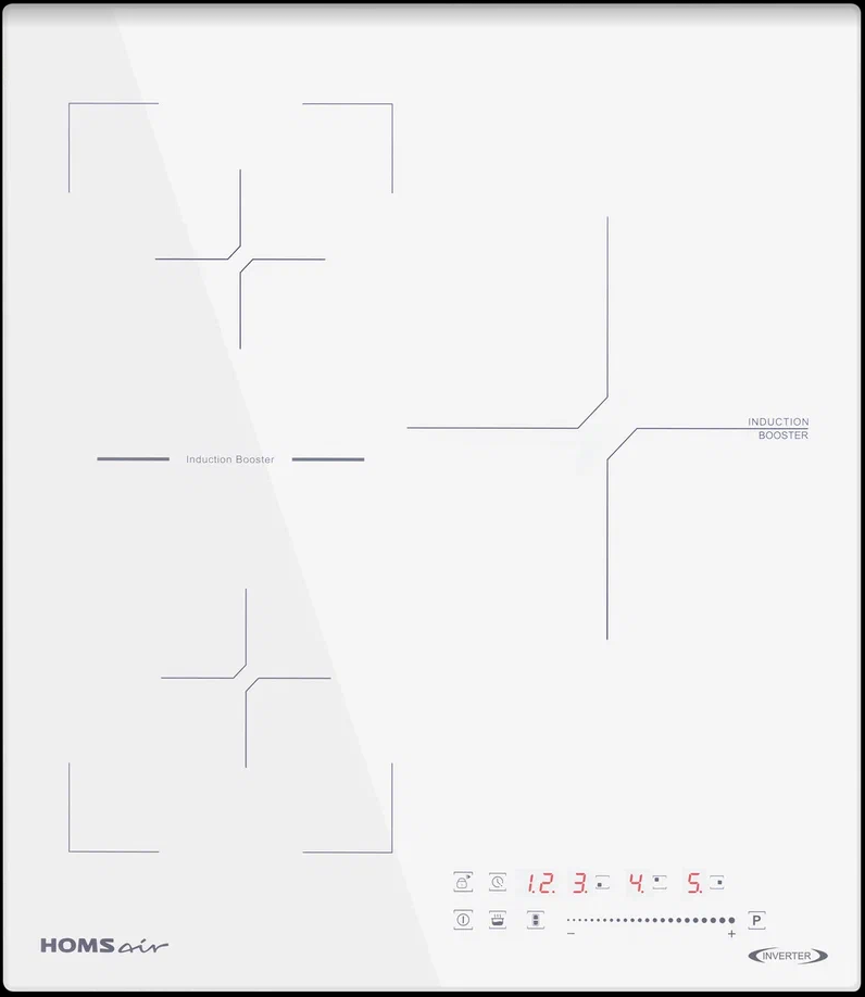 Фото товара: HOMSair HIC43SWH Inverter индукционная поверхность