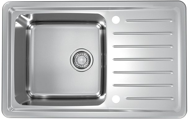 Фото товара: ALVEUS GALEO 20 SAT 90 FI, мойка, нержавеющая сталь сатин (в комплекте с сифоном 1127251)